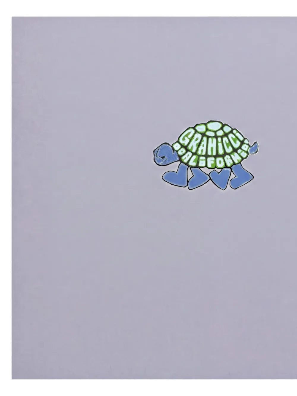 Gramicci T-shirt met schildpad print Paars