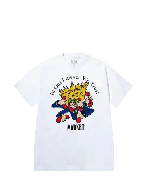 MARKET camiseta Lawyer We Trust con motivo gráfico