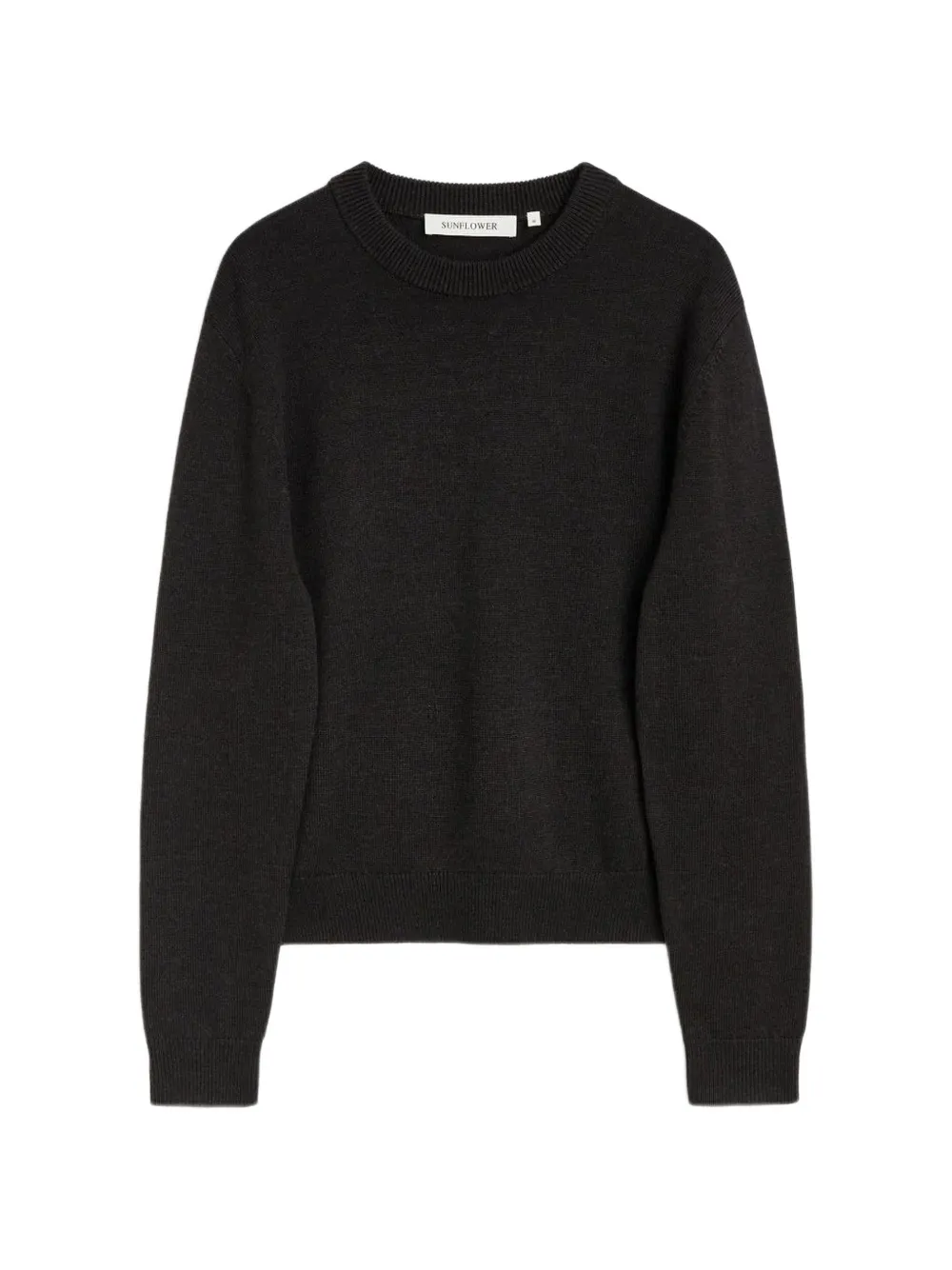 Sunflower Moon ribbed-trim sweater - Nero