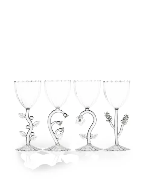 Ichendorf Milano Botanica floral-stem wine glasses (set of four)
