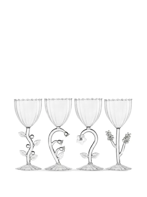 Ichendorf Milano Botanica floral-stem wine glasses (set of four)