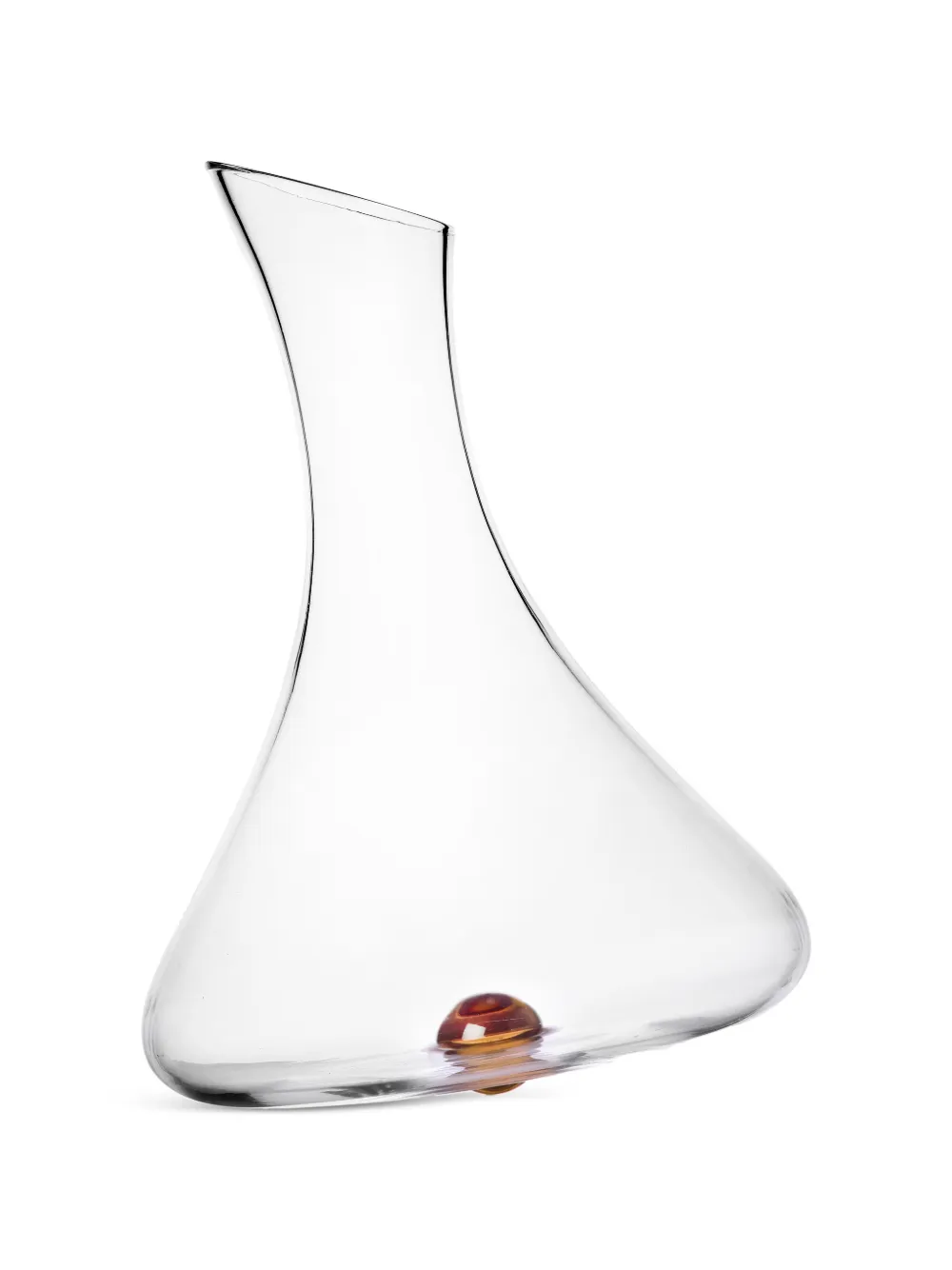Ichendorf Milano Luna tilted tumblers and decanter (set of three) - Marrone