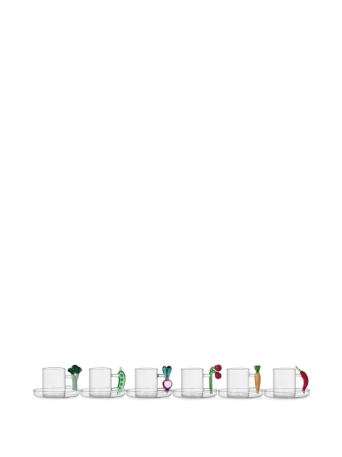 Ichendorf Milano Vegetables glass coffee cup (set of six)