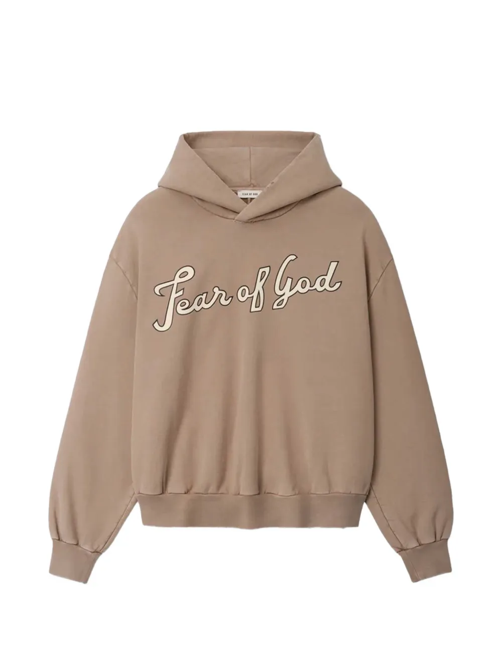 Fear Of God logo-print hoodie - Neutrals