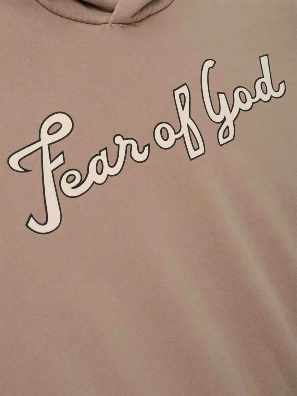 Fear Of God Hoodie met logoprint Beige
