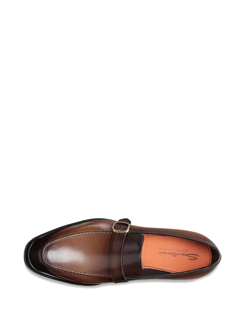Santoni buckle-fastening leather loafers Bruin