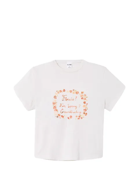 RE/DONE camiseta Boxy con estampado floral 1950