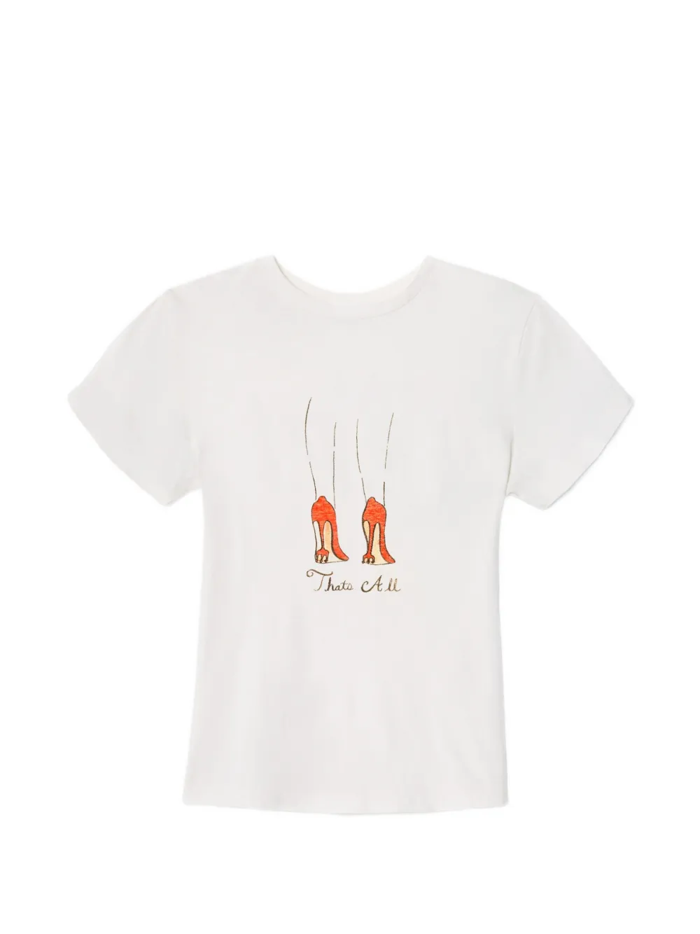 RE/DONE 90s Baby Tee T-shirt - Bianco