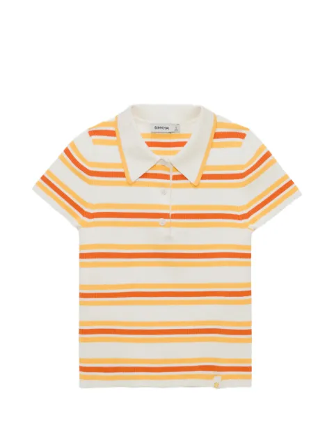 Simkhai playera tipo polo Luka con motivo de rayas