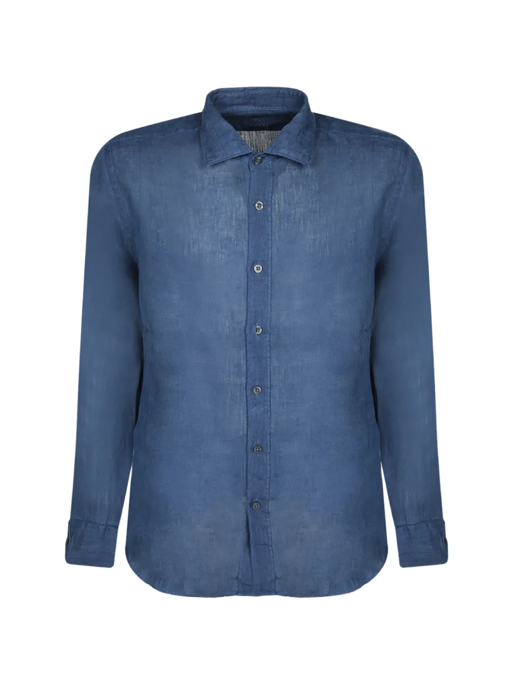 120% Lino long-sleeve shirt - Blu