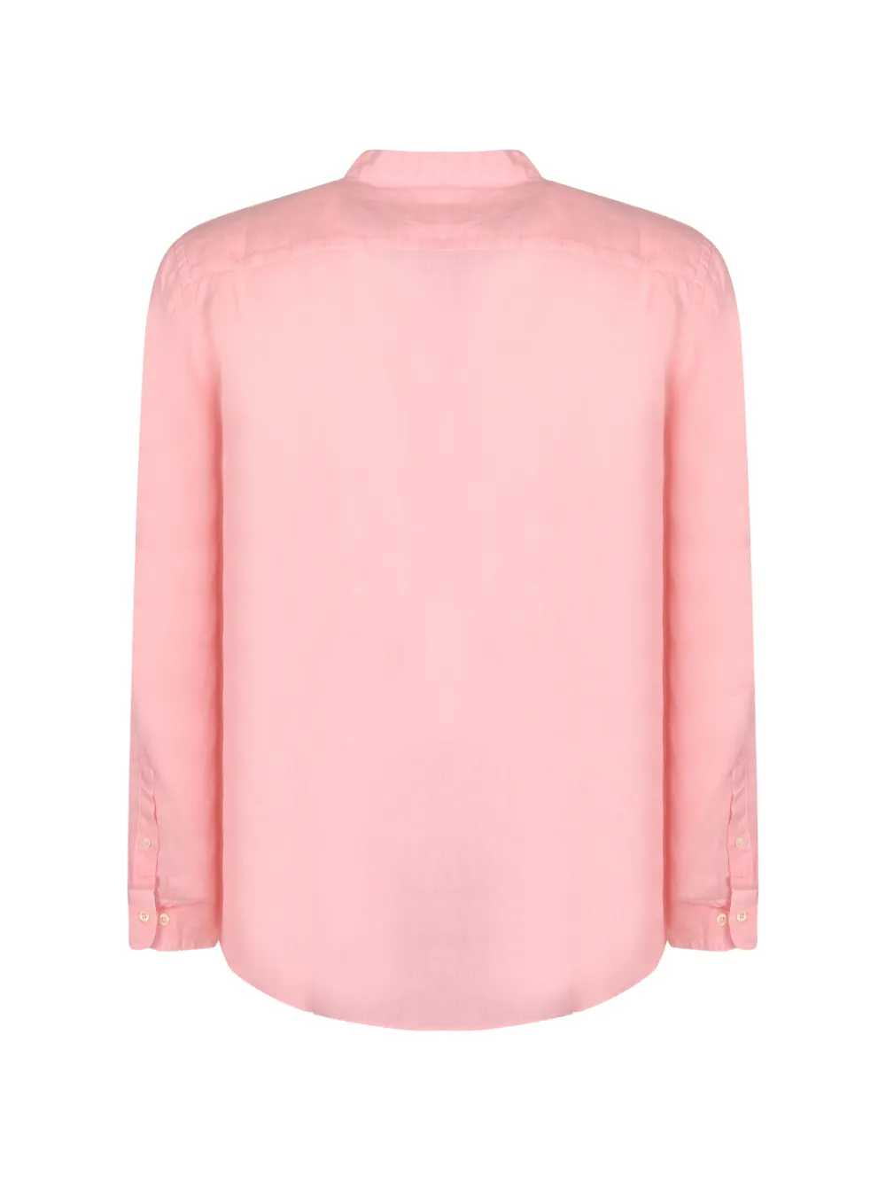 120% Lino Overhemd met bandkraag Roze