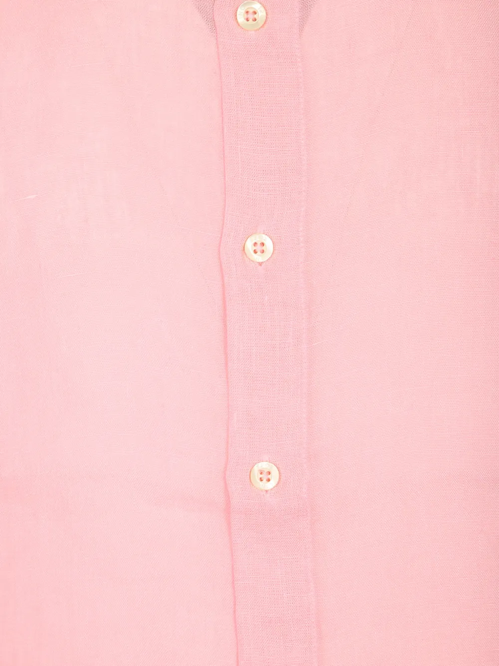 120% Lino Overhemd met bandkraag Roze