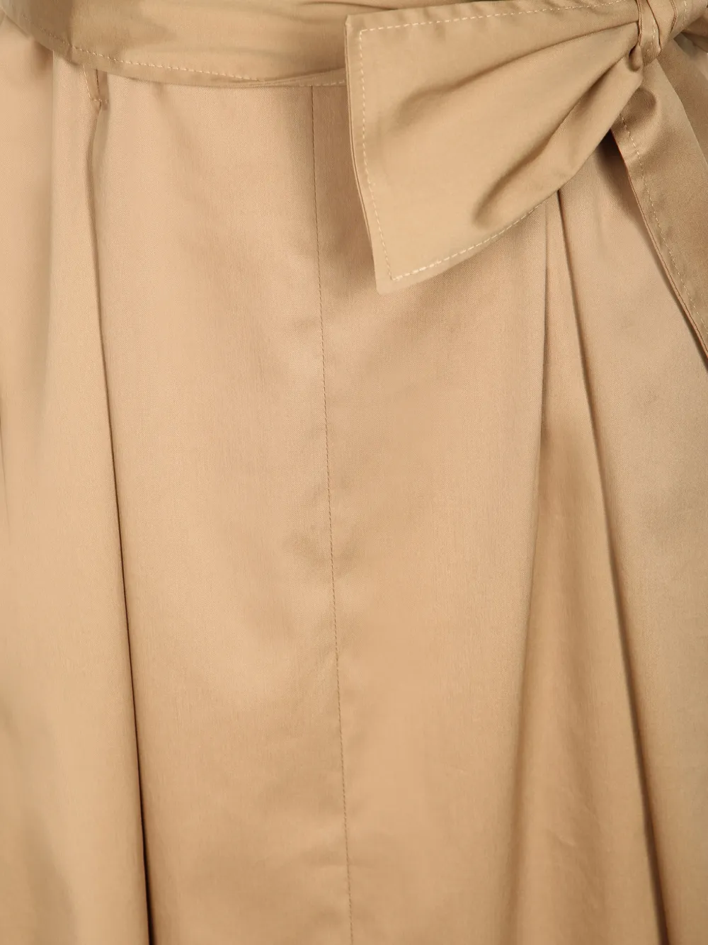 Blanca Vita Jurk met strik-detail en V-hals Bruin