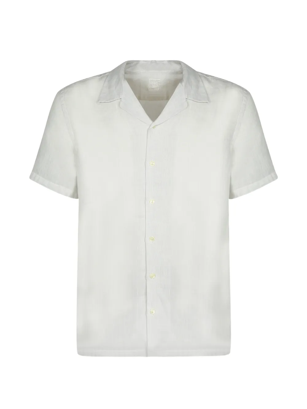 120% Lino short-sleeve camp-collar shirt - Grau