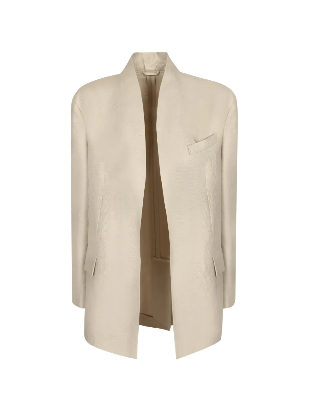 Brunello Cucinelli shawl-lapel blazer - Neutrals