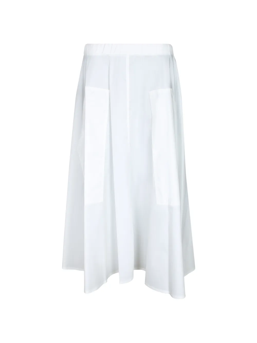 Blanca Vita elasticated-waistband patch-pocket skirt - Weiß
