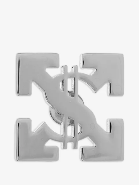 Off-White arete Arrows con signo de dólar