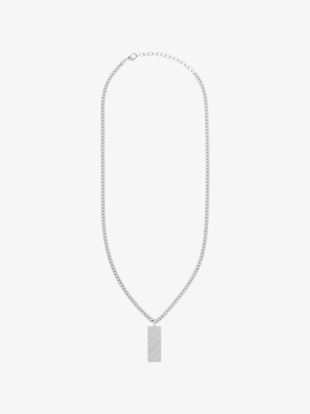 Off-White curb-chain pendant necklace | Silver | Image 1