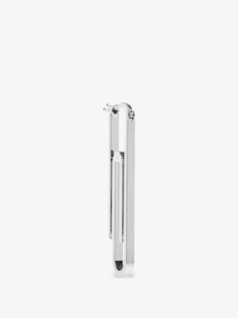 Off-White paperclip-shaped single earrings