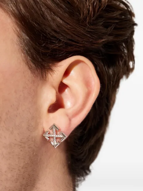 Off-White Arrows textured earring