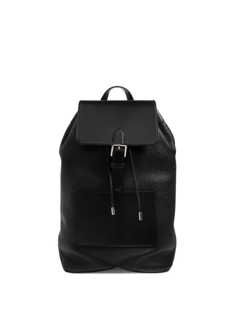 Lanvin Catch buckle-fastening pebbled leather backpack