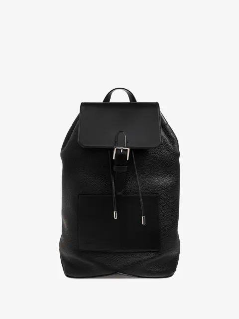 Lanvin Catch buckle-fastening pebbled leather backpack