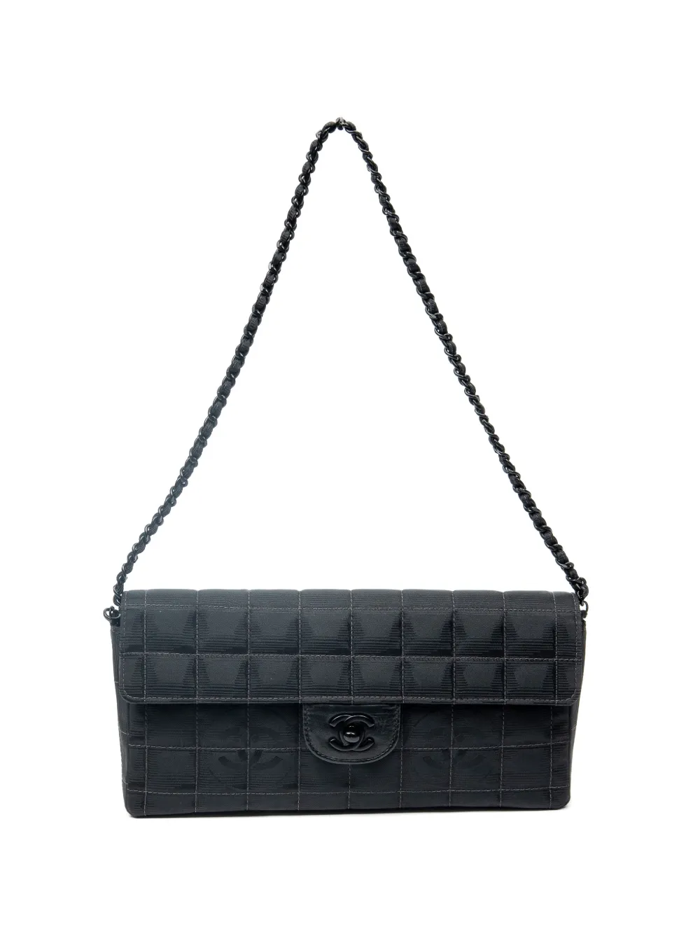 CHANEL Pre-Owned Chocolate Bar CC turn-lock shoulder bag - Nero