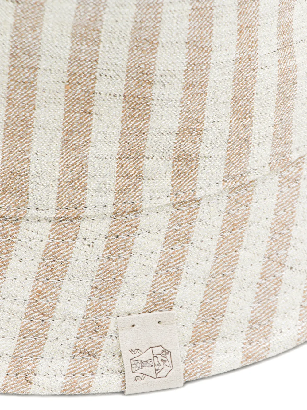 Brunello Cucinelli Gestreepte vissershoed Beige