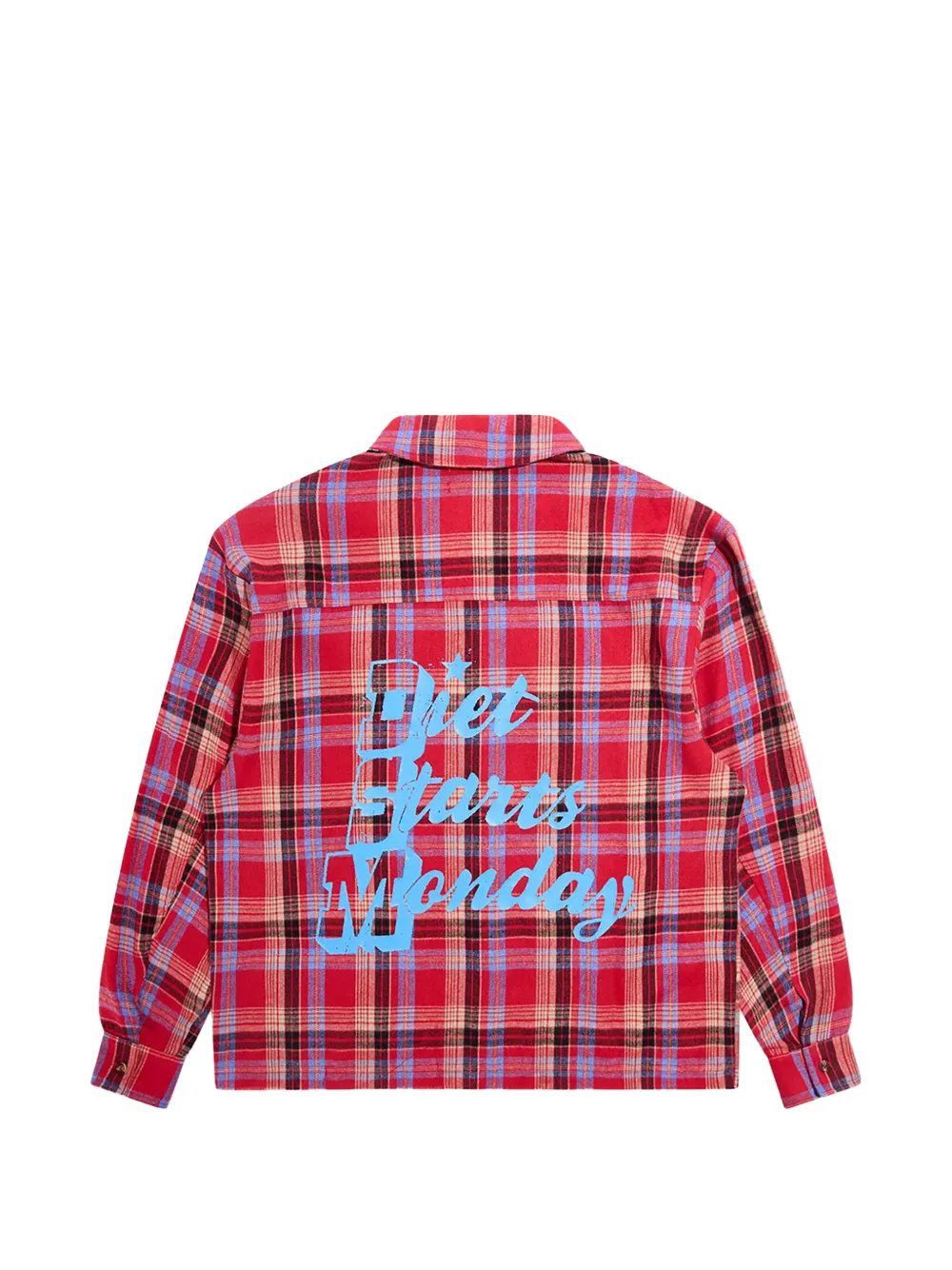 STADIUM GOODS Geruit overhemd met sterprint Rood