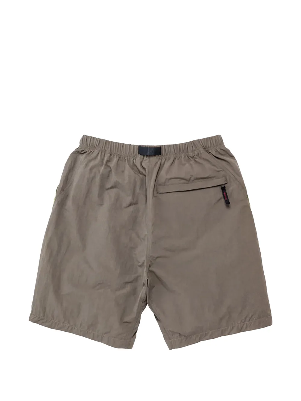 Gramicci Shorts met colourblocking en ceintuur Groen