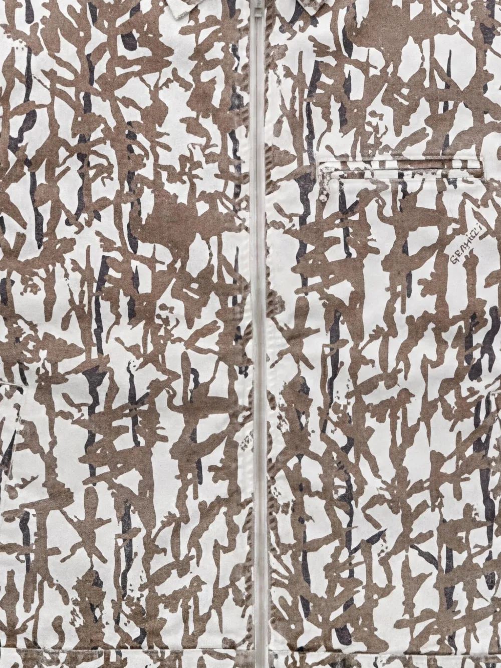 Gramicci Taos jack met abstracte print Grijs