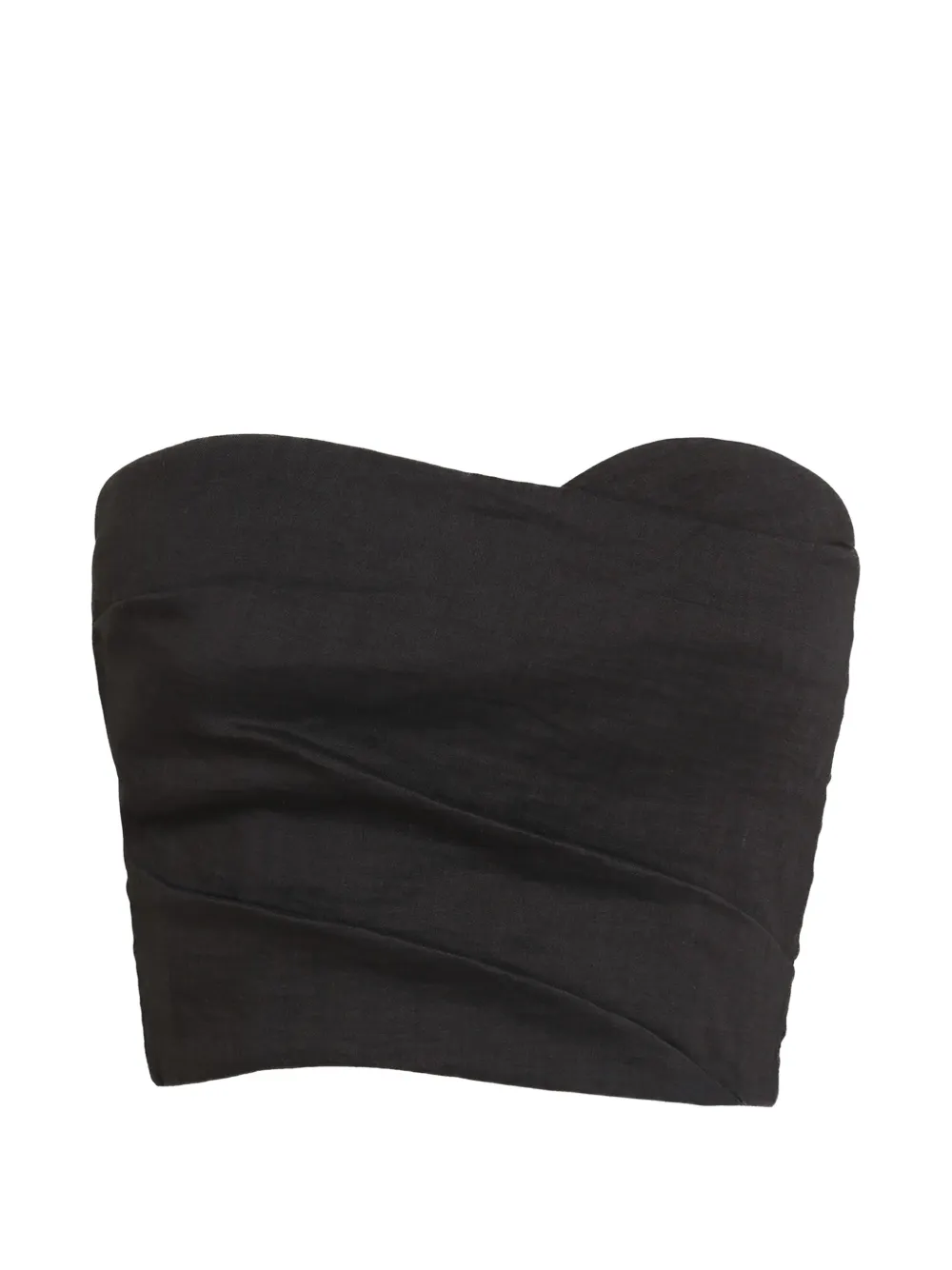 Cortana Brenna strapless draped top - Grigio
