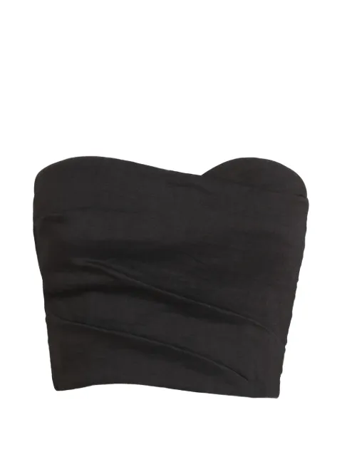 Cortana Brenna strapless draped top