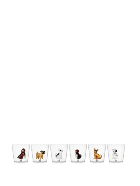 Ichendorf Milano Dogs glass tumblers (set of six)