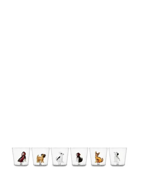 Ichendorf Milano Dogs glass tumblers (set of six)