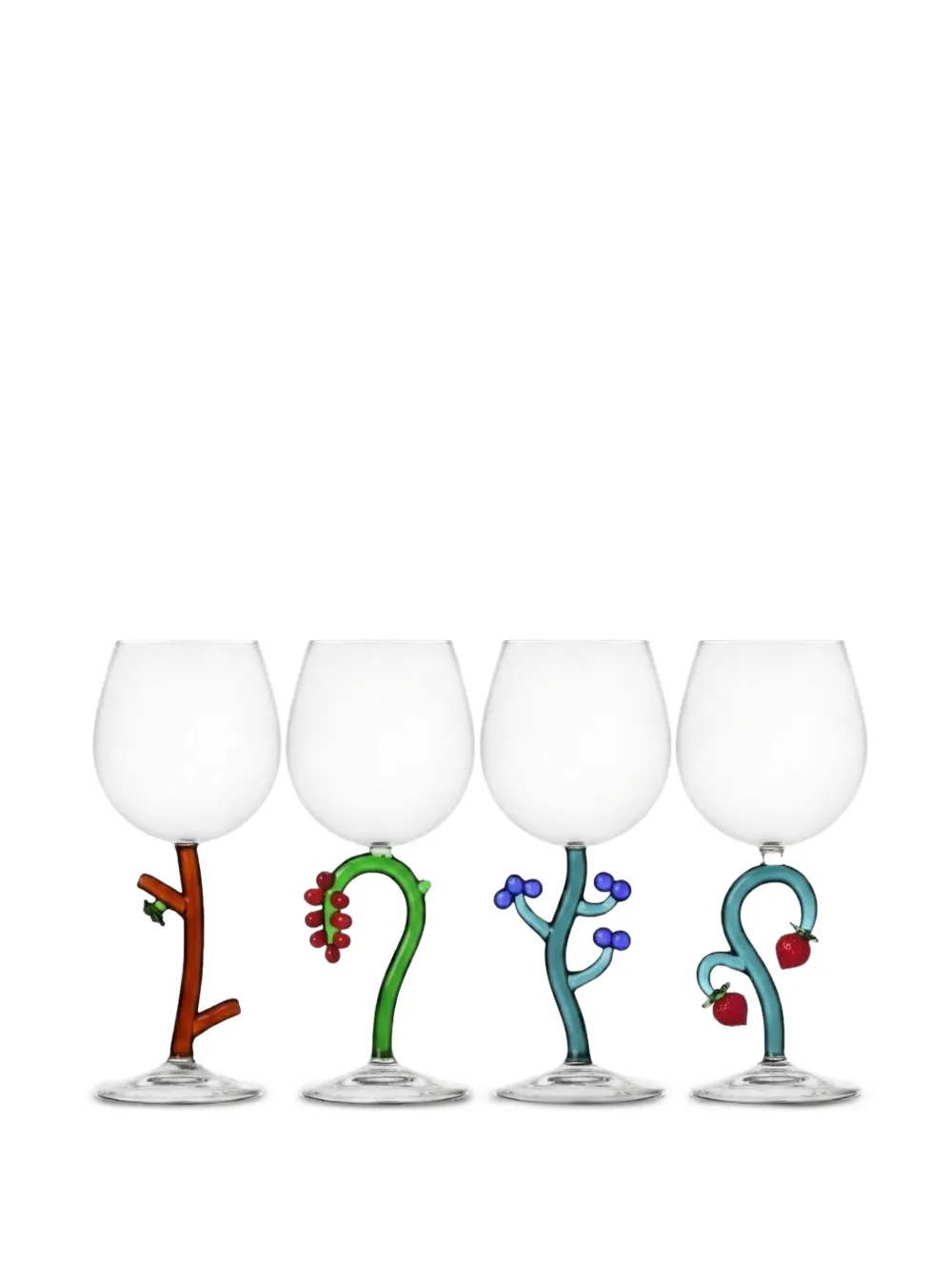Ichendorf Milano Fruits and Flowers wine glasses (set of four) - Multicolore