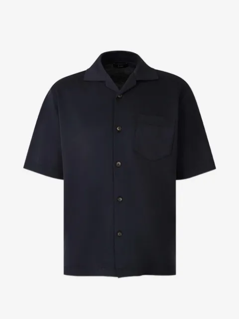 Herno short-sleeve chest-pocket shirt