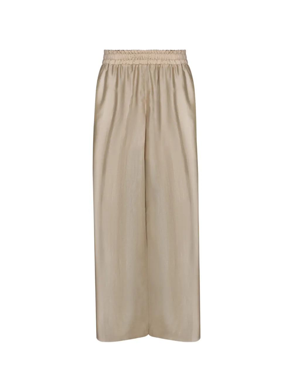 Blanca Vita elasticated-waistband trousers - Nude