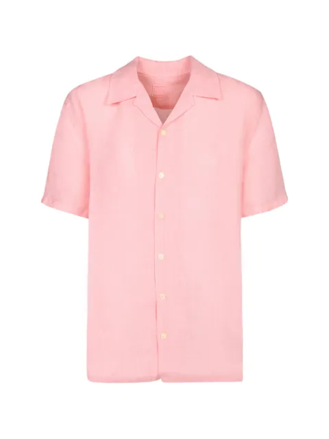 120% Lino short-sleeve camp-collar shirt