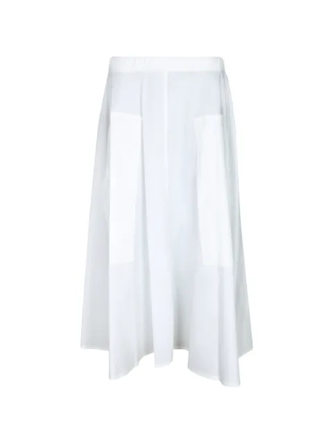 Blanca Vita pleated patch-pocket midi skirt