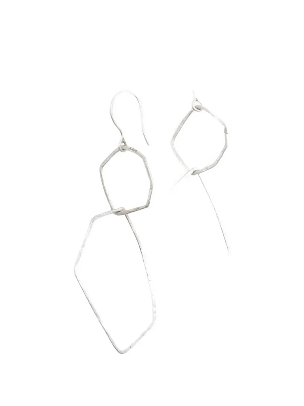 Cortana Irus geometric drop earrings - Argento