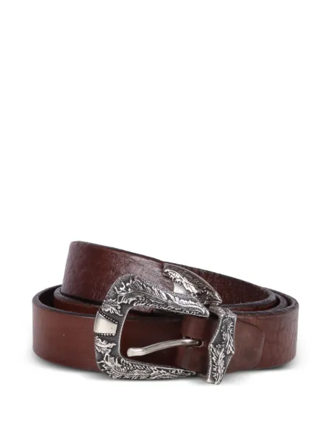 ALBERTO LUTI engraved western-style belt