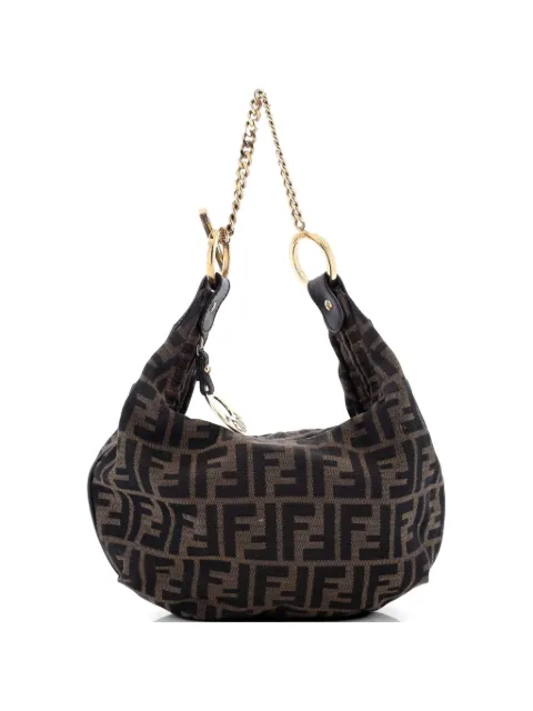Fendi Pre-Owned bolsa hobo Chef mini de lona Zucca con cadena