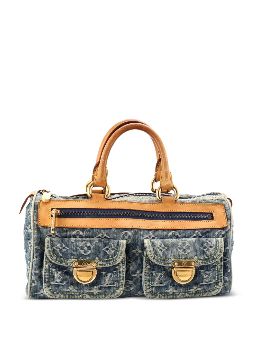 Louis Vuitton Pre-Owned Borsa a mano Neo Speedy denim - Blu