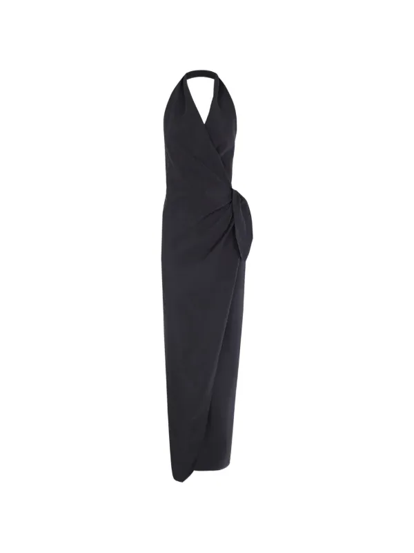 Cortana Mona Wrap-style Dress in Blue