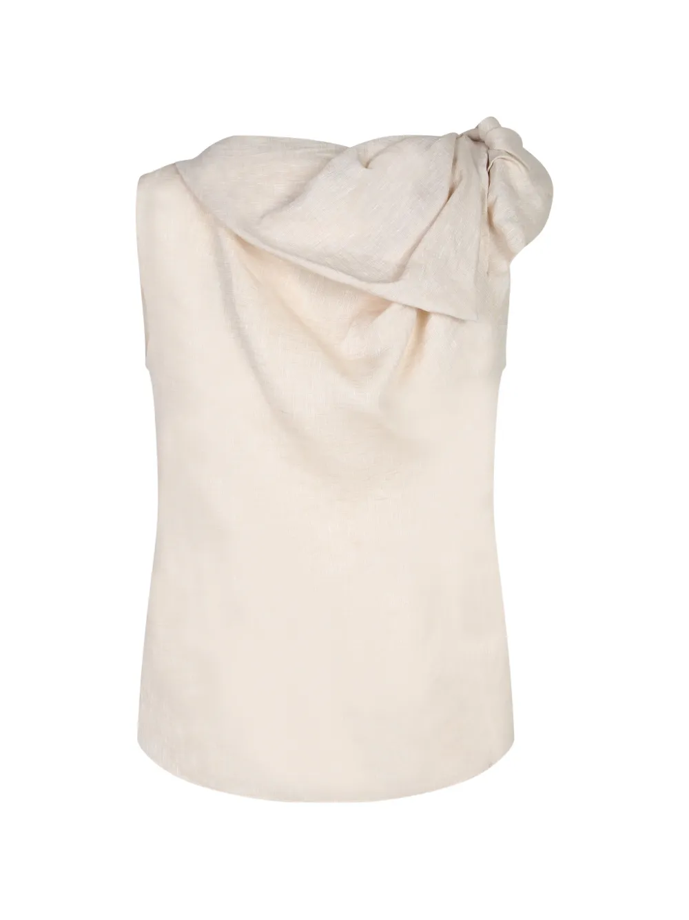 Fabiana Filippi draped knot-detail top - Toni neutri