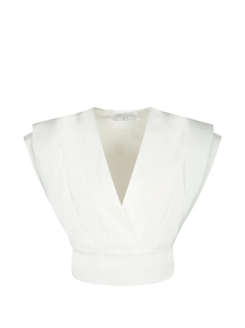 IRO pleated wrap top - Bianco