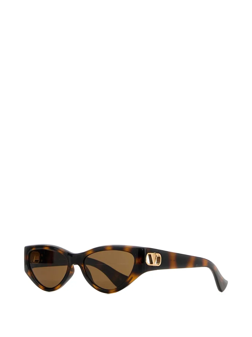 VALENTINO GARAVANI EYEWEAR VLogo zonnebril met cat-eye montuur Bruin