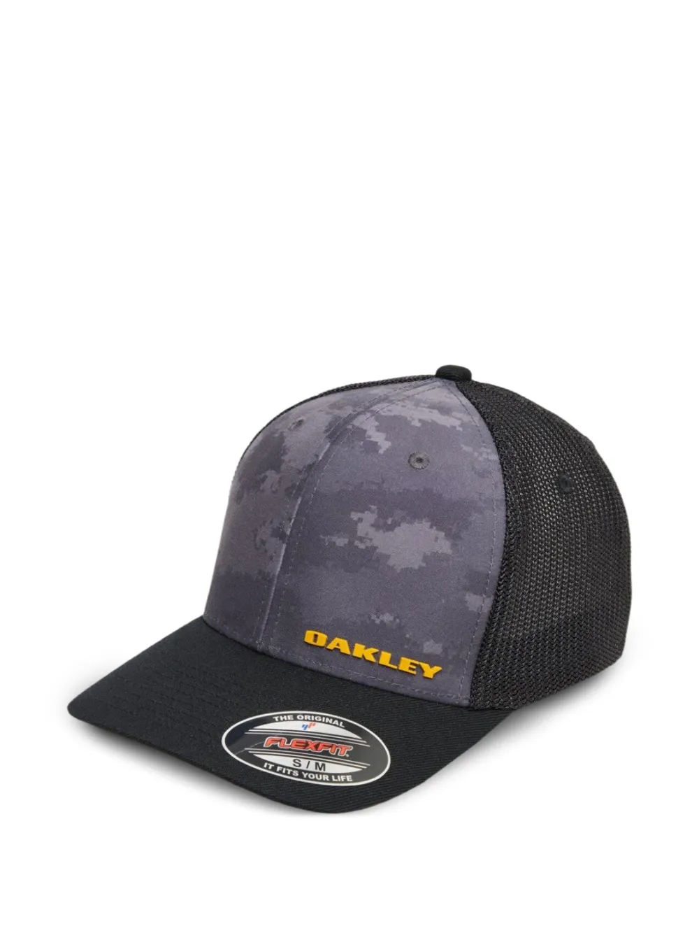Oakley camouflage-print mesh trucker cap - Schwarz