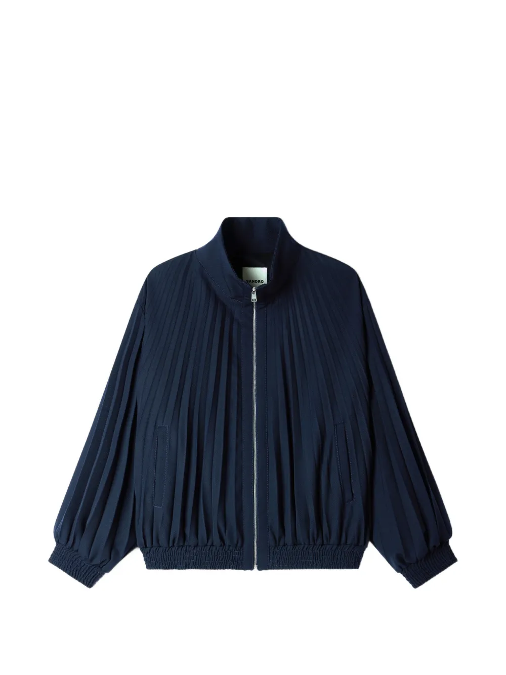 SANDRO Bomber con effetto plissé - Blu